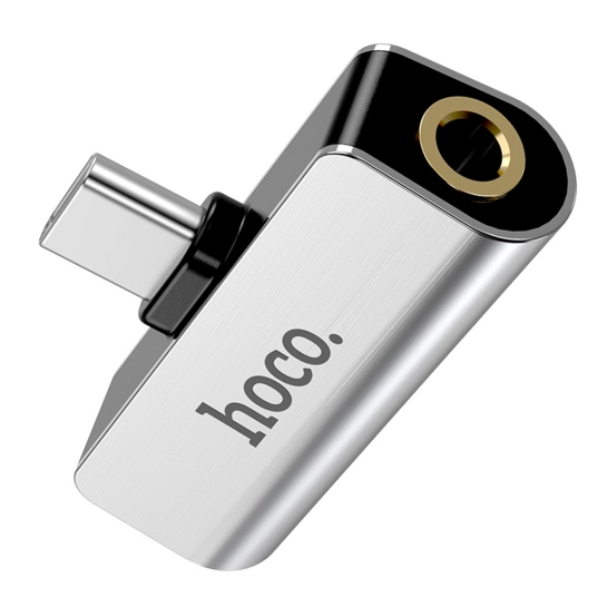 Перехідник Hoco Adapter Type-C to 3.5mm 2-in-1 (27904)