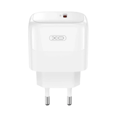 Мережевий зарядний пристрій XO L136 - 20W PD Single port USB-C White - цена, характеристики, отзывы, рассрочка, фото 1