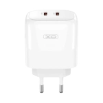 Сетевое зарядное устройство XO L140 - 35W PD Dual port USB-C White