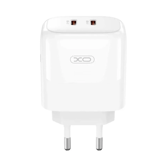 Мережевий зарядний пристрій XO L140 - 35W PD Dual port USB-C White