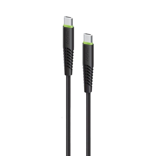 Кабель Intaleo Type-C to Type-C Cable 18W 1.2m Black - ціна, характеристики, відгуки, розстрочка, фото 1