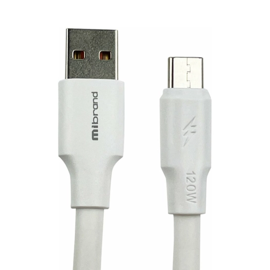 Кабель Mibrand MI-98 PVC Tube Cable USB for Type-C 120W 1m White