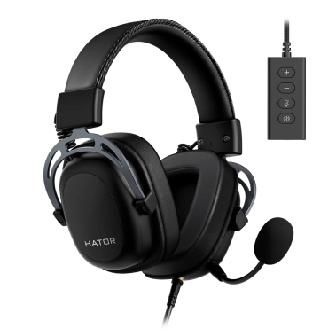 Игровая гарнитура HATOR Hypergang 2 USB 7.1 Titanium Edition (HTA-945) - цена, характеристики, отзывы, рассрочка, фото 1