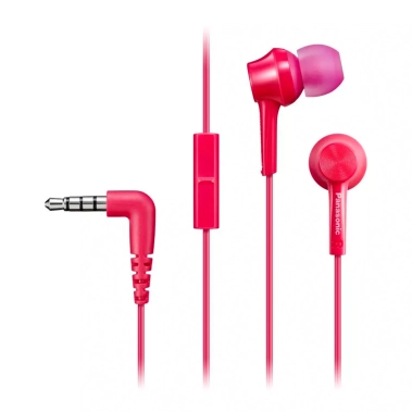 Вакуумні навушники Panasonic Pink (RP-TCM115GC-P) - цена, характеристики, отзывы, рассрочка, фото 1