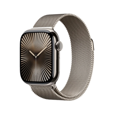 Б/У Apple Watch 10 + LTE 42mm Natural Titanium Case with Natural Milanese Loop S/M (Отличное) - цена, характеристики, отзывы, рассрочка, фото 1