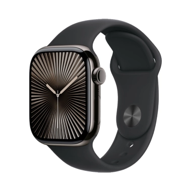 Б/У Apple Watch 10 + LTE 46mm Slate Titanium Case with Black Sport Band M/L (Отличное) - цена, характеристики, отзывы, рассрочка, фото 1