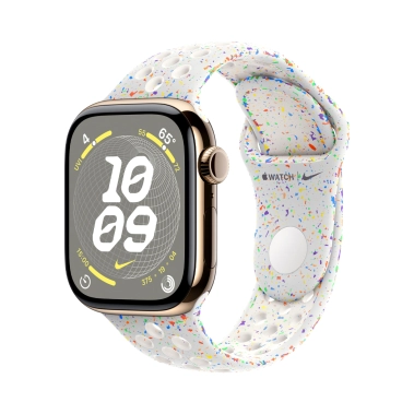 Б/У Apple Watch 10 42mm Gold Titanium Case with Pure Platinum Nike Sport Band S/M (Отличное) - цена, характеристики, отзывы, рассрочка, фото 1