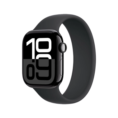 Б/У Apple Watch 10 42mm Jet Black Aluminium Case with Black Solo Loop S/M (Отличное) - цена, характеристики, отзывы, рассрочка, фото 1