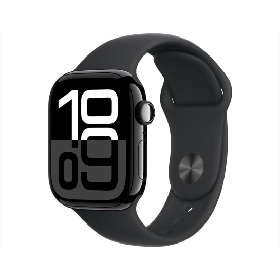 Б/У Apple Watch 10 42mm Jet Black Aluminium Case with Black Sport Band S/M (Ідеальний) - ціна, характеристики, відгуки, розстрочка, фото 1