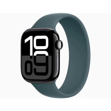 Б/У Apple Watch 10 42mm Jet Black Aluminium Case with Lake Green Solo Loop (Отличное) - цена, характеристики, отзывы, рассрочка, фото 1