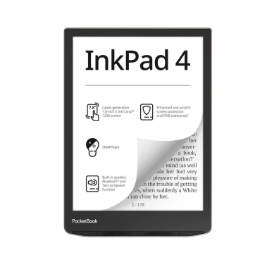 Електронна книга Pocketbook 743G InkPad 4, Stardust Silver (PB743G-U-WW) - цена, характеристики, отзывы, рассрочка, фото 1