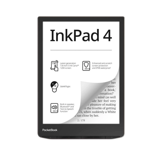 Электронная книга Pocketbook 743G InkPad 4, Stardust Silver (PB743G-U-WW)