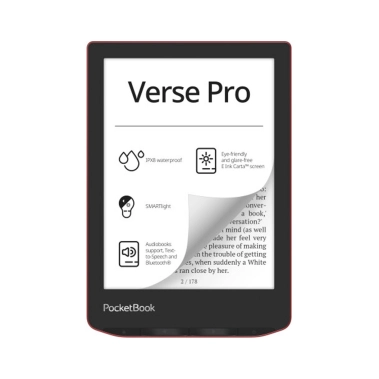 Електронна книга Pocketbook 634 Verse Pro, Passion Red (PB634-3-CIS) - цена, характеристики, отзывы, рассрочка, фото 1