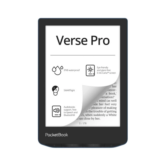 Електронна книга Pocketbook 634 Verse Pro, Azure (PB634-A-CIS)