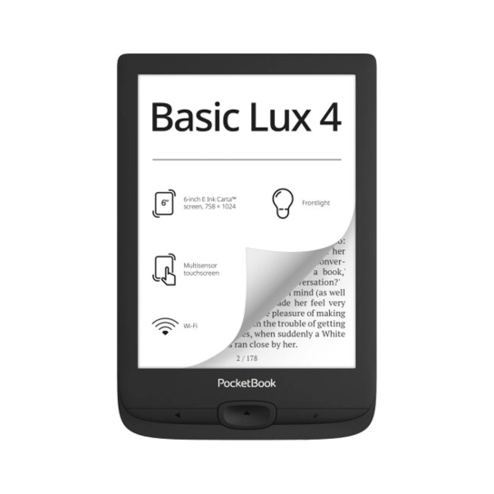 Электронная книга PocketBook 618 Basic Lux 4, Black (PB618-P-CIS)