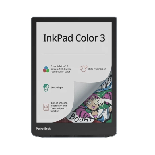 Електронна книга Pocketbook 743K3 InkPad Color 3, Stormy Sea (PB743K3-1-CIS) - ціна, характеристики, відгуки, розстрочка, фото 1