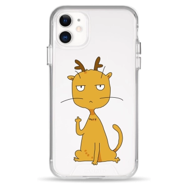 Чехол Pump Clear Case for iPhone 11 Angry Сat With Horns - цена, характеристики, отзывы, рассрочка, фото 1