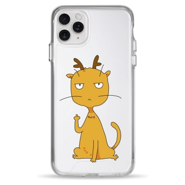 Чохол Pump Clear Case for iPhone 11 Pro Max Angry Сat With Horns - цена, характеристики, отзывы, рассрочка, фото 1