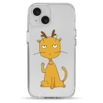 Чохол Pump Clear Case for iPhone 15 Angry Сat With Horns