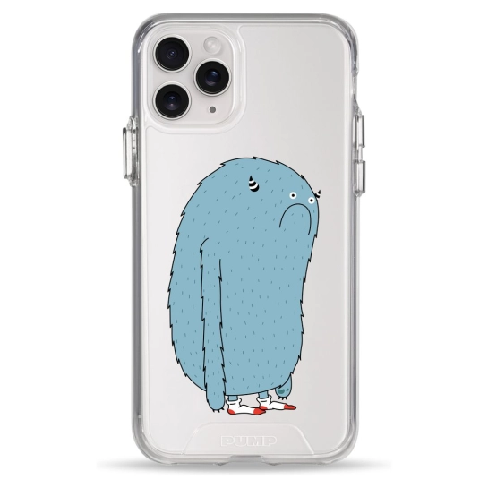 Чехол Pump Clear Case for iPhone 11 Pro Blue Monster