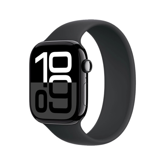 Б/У Apple Watch 10 46mm Jet Black Aluminium Case with Black Solo Loop (Ідеальний)