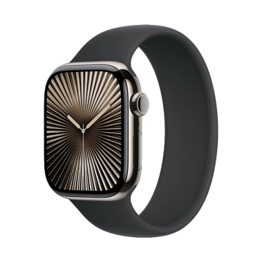Б/У Смарт-часы Apple Watch 10 46mm Natural Titanium Case with Black Solo Loop (Отличное) - цена, характеристики, отзывы, рассрочка, фото 1