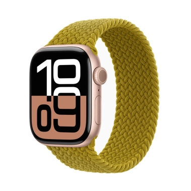 Б/У Смарт-часы Apple Watch 10 46mm Rose Gold Aluminium Case with Chartreuse Braided Solo Loop (Отличное) - цена, характеристики, отзывы, рассрочка, фото 1