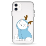 Чохол Pump Clear Case for iPhone 11 Cat With Deer Horns