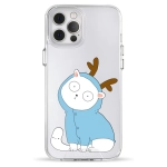 Чохол Pump Clear Case for iPhone 12 Pro Max Cat With Deer Horns