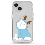 Чохол Pump Clear Case for iPhone 15 Cat With Deer Horns