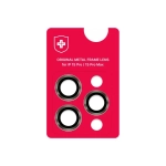 Линза на камеру +NEU Chatel Metal Frame Lens Protector Glass for iPhone 15 Pro/15 Pro Max Natural