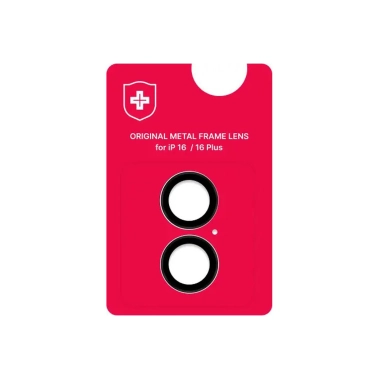 Линза на камеру +NEU Chatel Metal Frame Lens Protector Glass for iPhone 16/16 Plus Black - цена, характеристики, отзывы, рассрочка, фото 1