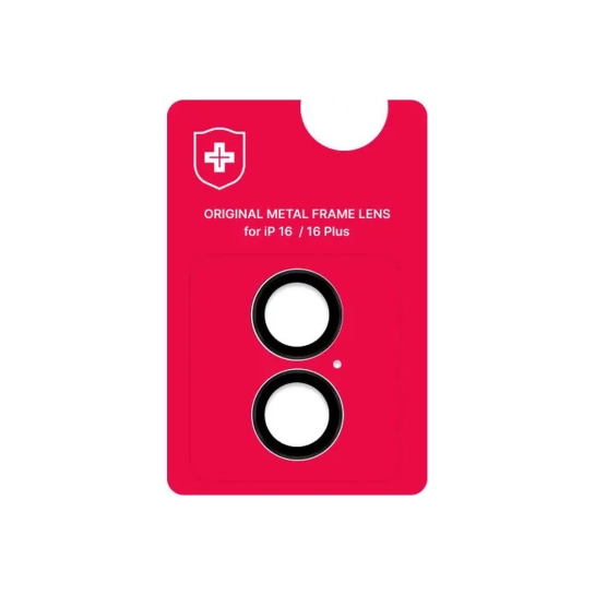 Линза на камеру +NEU Chatel Metal Frame Lens Protector Glass for iPhone 16/16 Plus Black