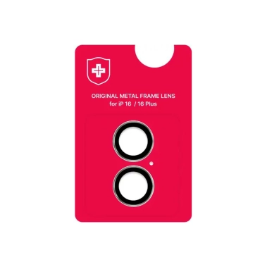 Линза на камеру +NEU Chatel Metal Frame Lens Protector Glass for iPhone 16/16 Plus Silver - цена, характеристики, отзывы, рассрочка, фото 1