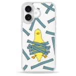 Чохол Pump Clear Case для iPhone 16 Bird Tape