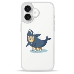 Чохол Pump Clear Case для iPhone 16 Cat In Shark
