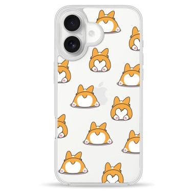 Чохол Pump Clear Case для iPhone 16 Corgi Dog - цена, характеристики, отзывы, рассрочка, фото 1