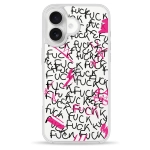 Чехол Pump Clear Case for iPhone 16 F#ck