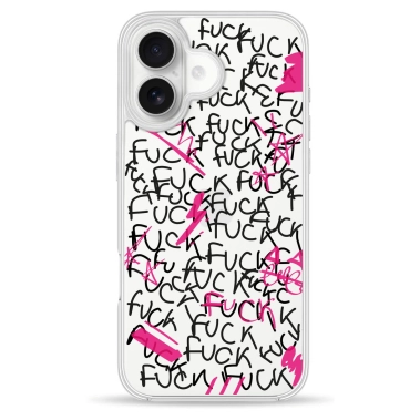 Чохол Pump Clear Case for iPhone 16 F#ck - цена, характеристики, отзывы, рассрочка, фото 1