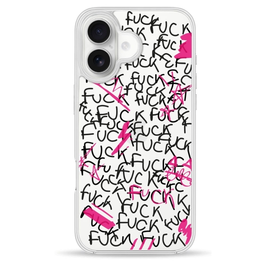 Чехол Pump Clear Case for iPhone 16 F#ck - цена, характеристики, отзывы, рассрочка, фото 1