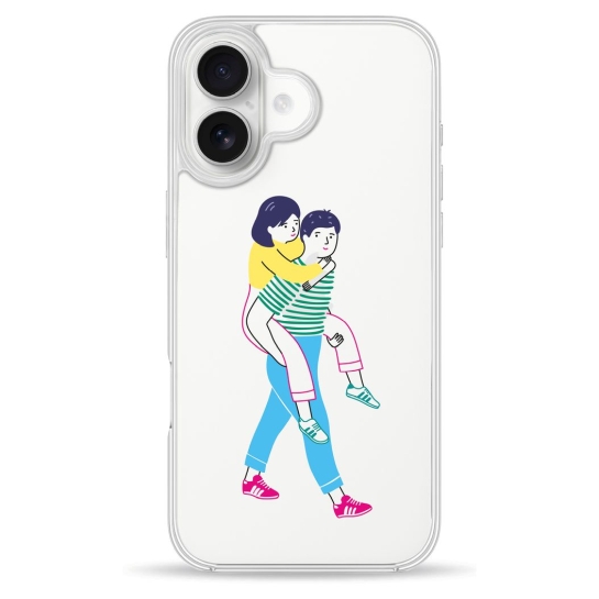 Чехол Pump Clear Case for iPhone 16 Young Couple - цена, характеристики, отзывы, рассрочка, фото 1