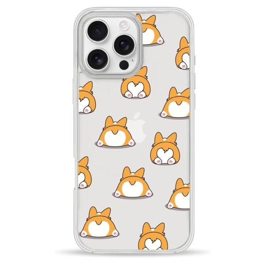 Чехол Pump Clear Case for iPhone 16 Pro Corgi Dog - цена, характеристики, отзывы, рассрочка, фото 1