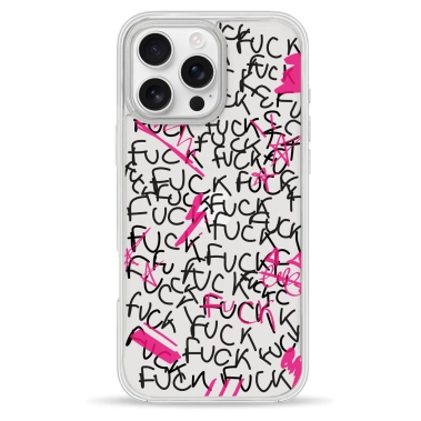 Чехол Pump Clear Case for iPhone 16 Pro F#ck - цена, характеристики, отзывы, рассрочка, фото 1