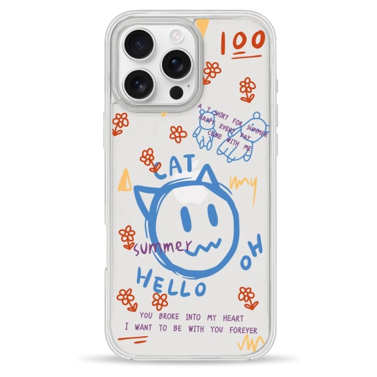 Чохол Pump Clear Case для iPhone 16 Pro Hello Cat