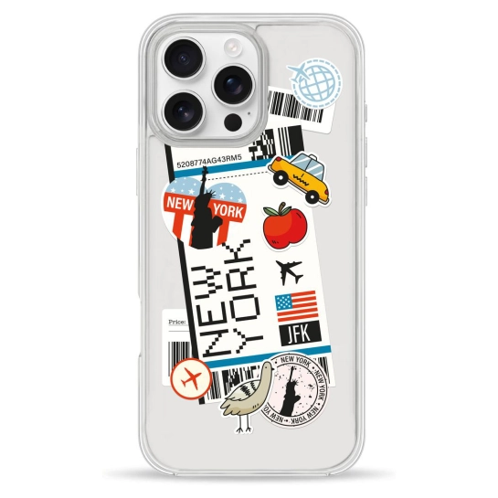 Чохол Pump Clear Case для iPhone 16 Pro Max New York