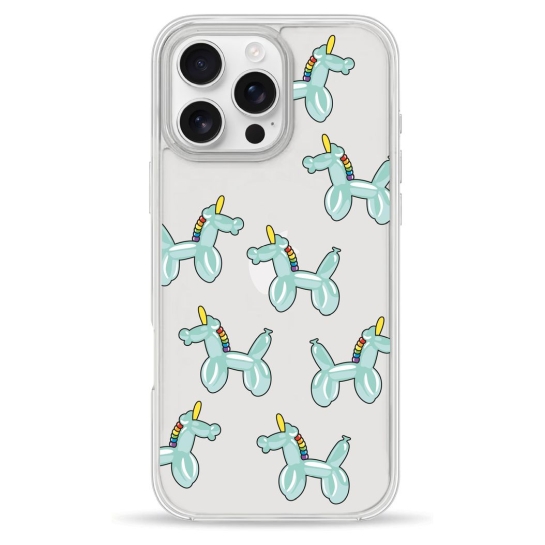Чехол Pump Clear Case for iPhone 16 Pro Unicorn Balloon - цена, характеристики, отзывы, рассрочка, фото 1