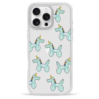 Чохол Pump Clear Case для iPhone 16 Pro Max Unicorn Balloon - цена, характеристики, отзывы, рассрочка, фото 1