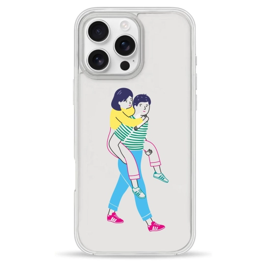 Чохол Pump Clear Case для iPhone 16 Pro Young Couple