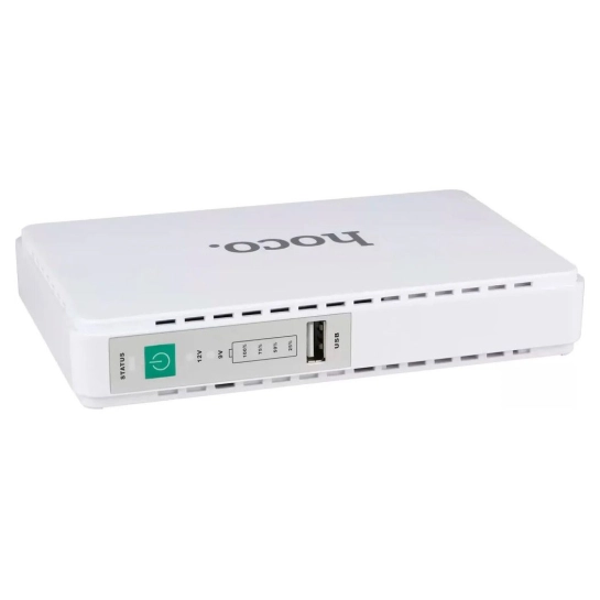 Портативный источник питания для роутера Hoco DB25 Smart Mini UPS 8800mAh White