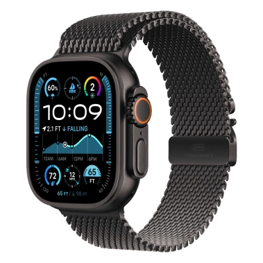 Смарт-часы Apple Watch Ultra 2 (2024) GPS + Cellular 49 mm Black Titanium Case with Black Titanium Milanese Loop L - цена, характеристики, отзывы, рассрочка, фото 1